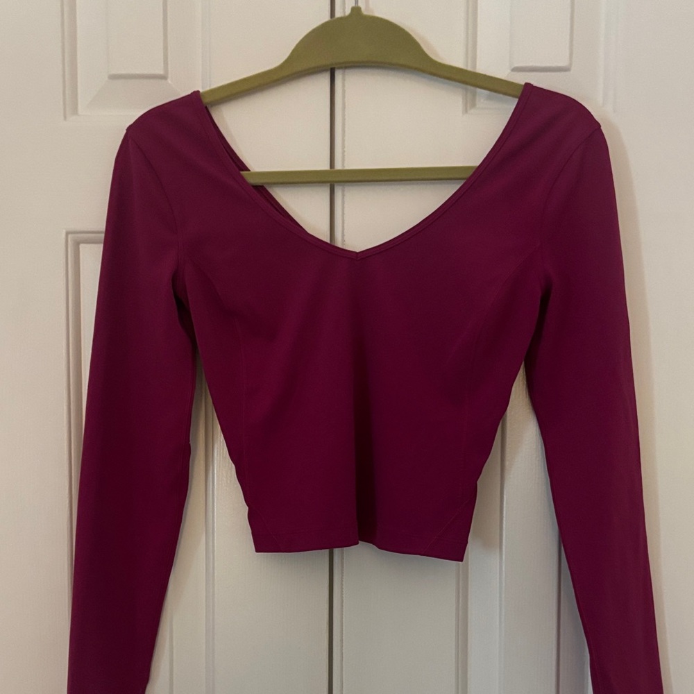 lululemon athletica Deep Pink Crop Top